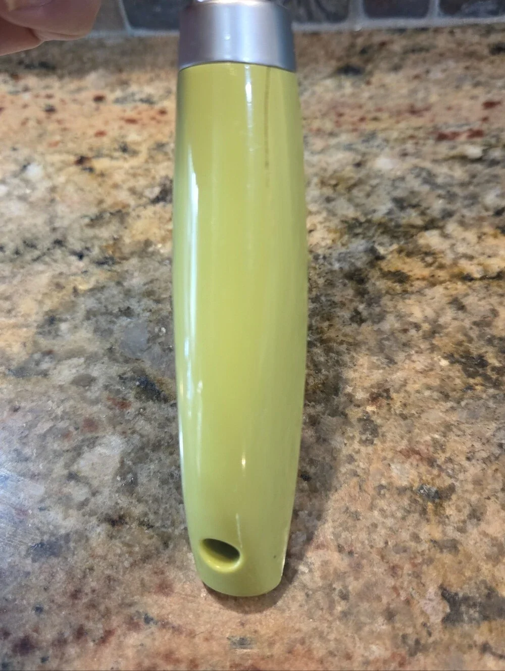 Oneida Silicone Slotted Spatula With Stainless Steel Handle Green Colorful 13